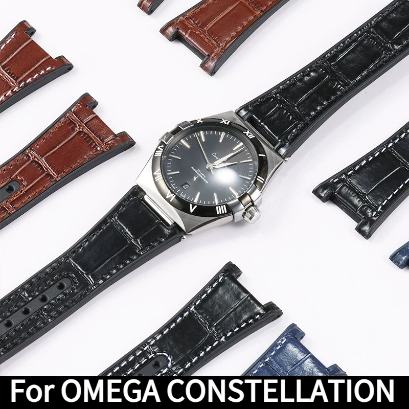 악어 무늬 정품 가죽 시계 스트랩 실리콘 남성용 오리지 - Omega Watch Constellation 리뷰 및 가격
