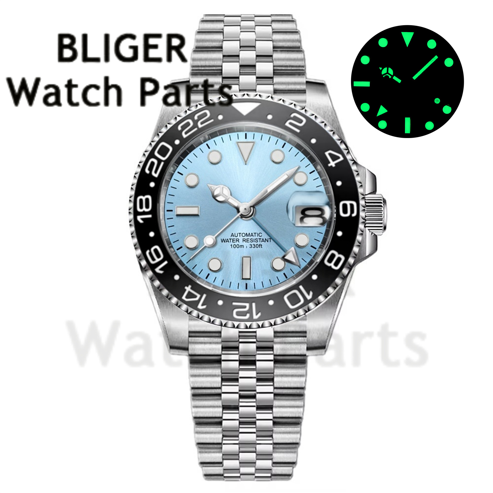 커스텀 패션 GMT 40mm 남성용 NH34 기계식 손 - Stainless Bracelet Diver 리뷰 및 가격